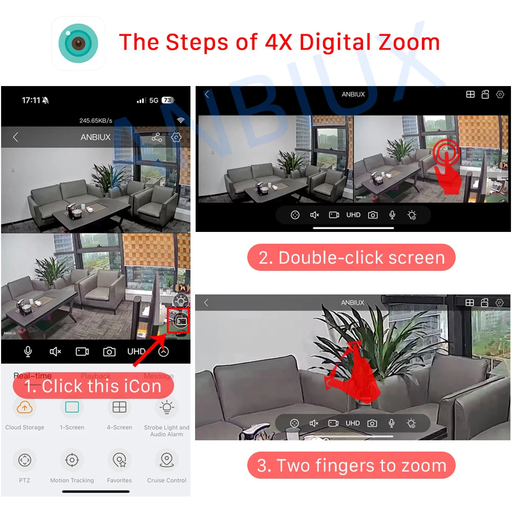 12MP Outdoors Wifi Camera 6K HD Three Lens Security PTZ IP Surveillanc Camera Human Auto Detect Tracking CCTV Camera ICESS APP