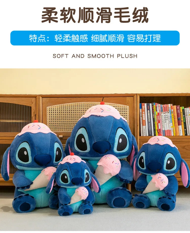 23/45cm Giant Stitch Plush Toy Girl Sleep Pillow Large Plushies Cloth Doll Children's Birthday Gift