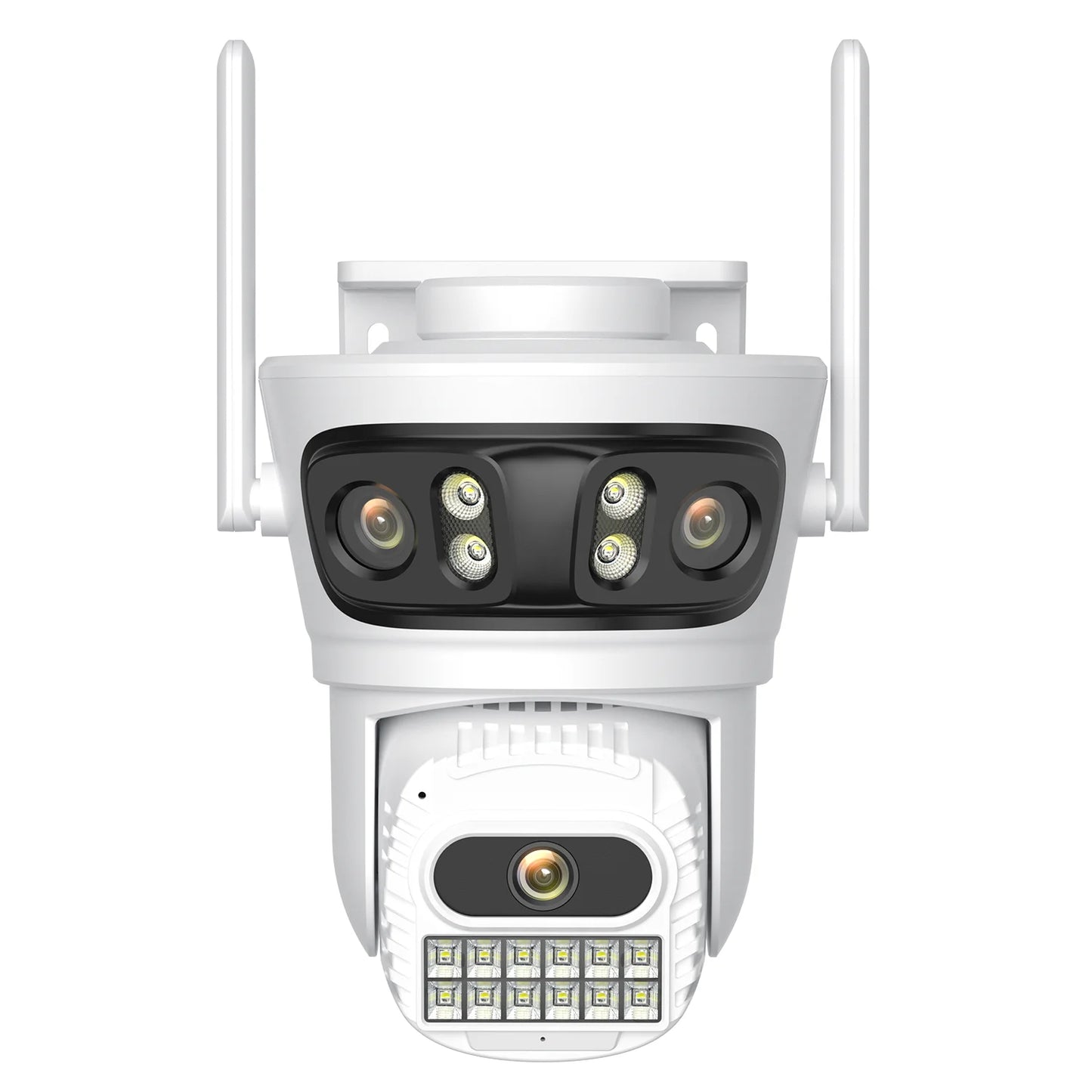 12MP Outdoors Wifi Camera 6K HD Three Lens Security PTZ IP Surveillanc Camera Human Auto Detect Tracking CCTV Camera ICESS APP
