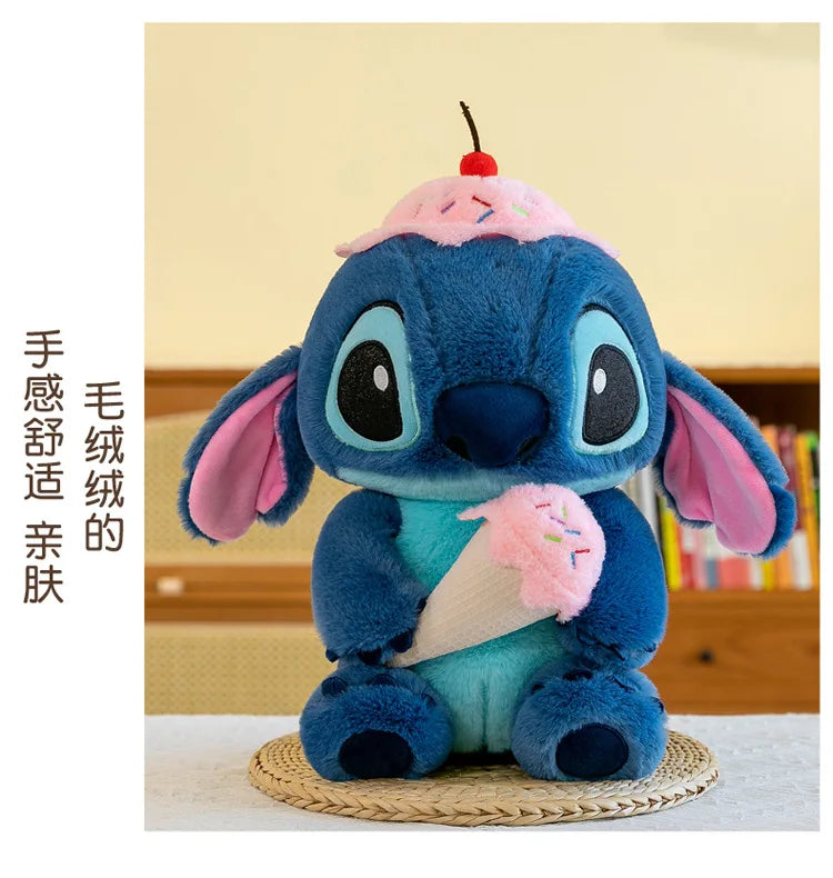 23/45cm Giant Stitch Plush Toy Girl Sleep Pillow Large Plushies Cloth Doll Children's Birthday Gift