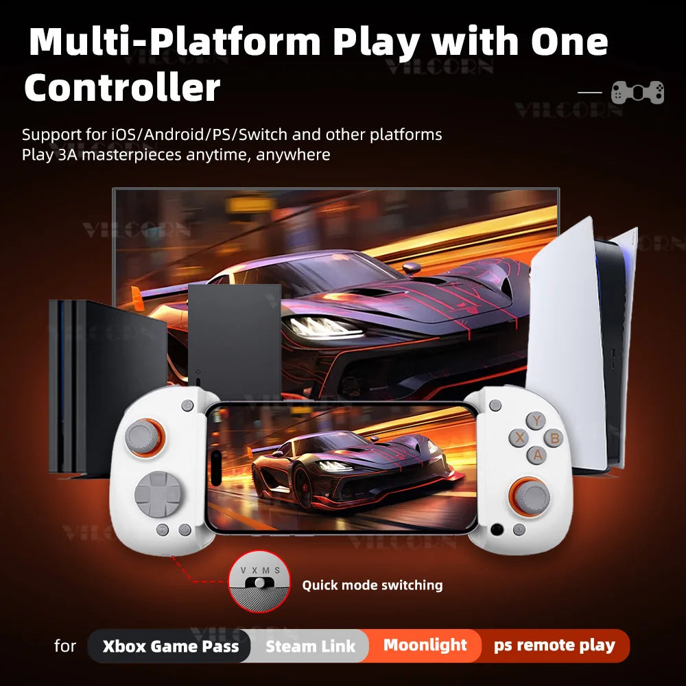 Wireless Gaming Controller For Android iPad Mobile Gamepad For Switch&XBOX Game Pass&Game Streaming Joystick Stretchable To 9.5