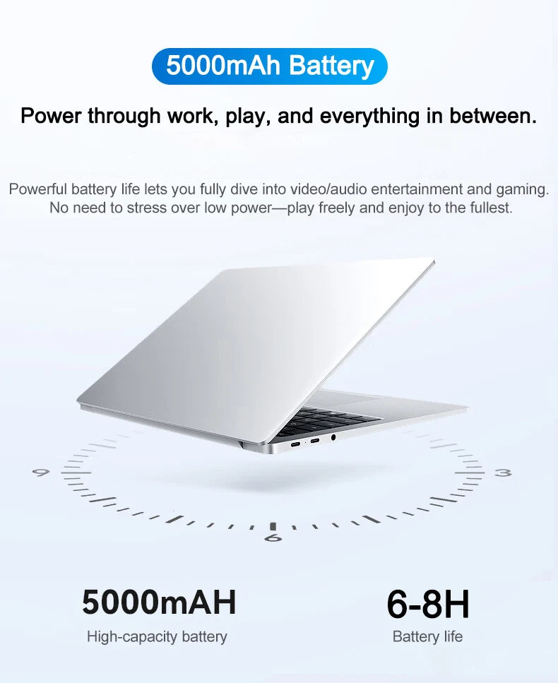 2026 New Ultra Slim 14.1" Laptop Intel Core i7-8650U Windows 11 Pro 32GB RAM 2TB M.2 SSD - Ideal for Office & Study