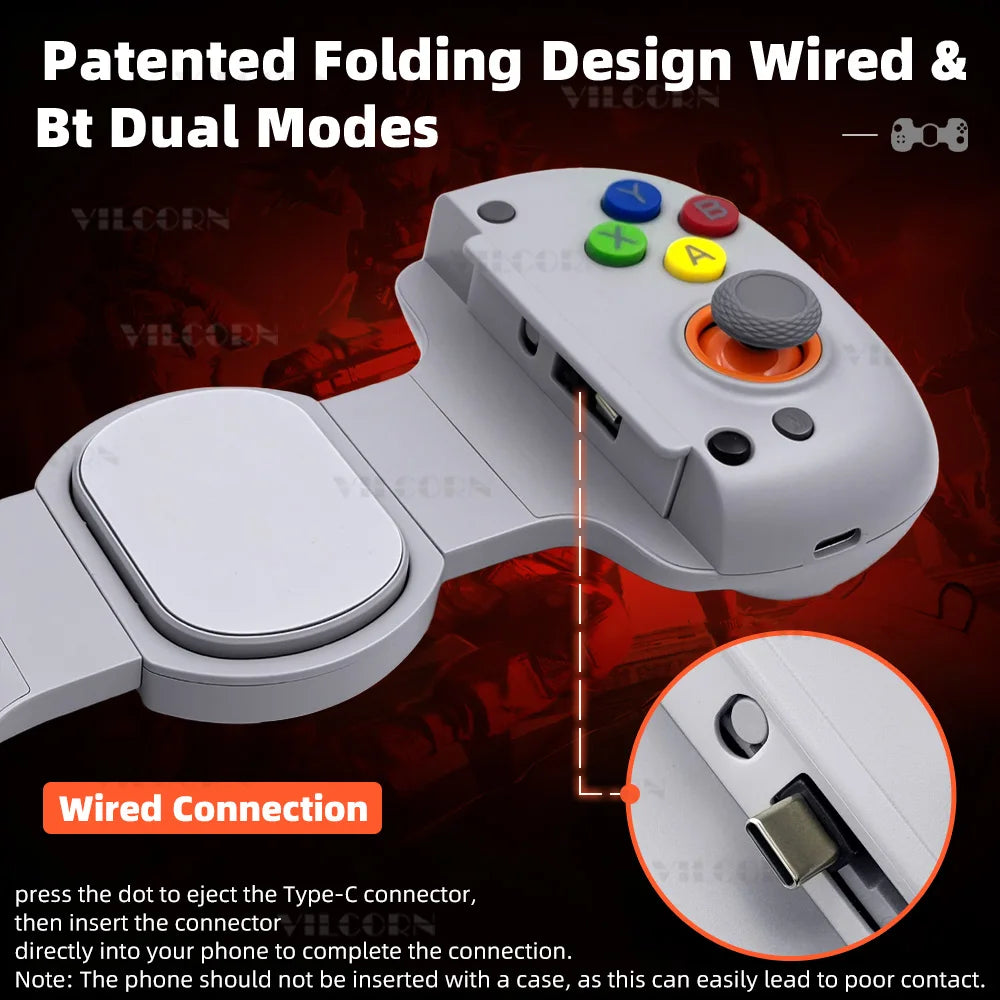 Wireless Gaming Controller For Android iPad Mobile Gamepad For Switch&XBOX Game Pass&Game Streaming Joystick Stretchable To 9.5