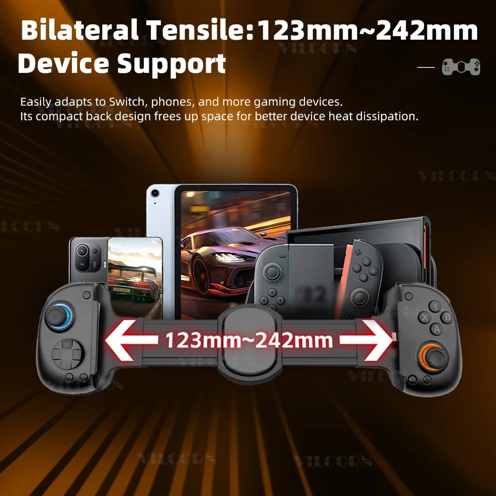 Wireless Gaming Controller For Android iPad Mobile Gamepad For Switch&XBOX Game Pass&Game Streaming Joystick Stretchable To 9.5