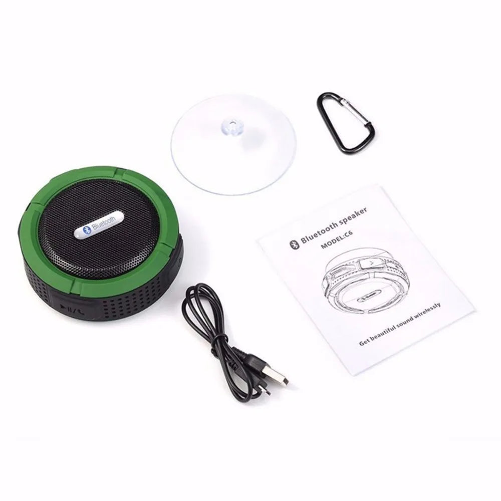 Bluetooth Speaker Big Suction Cup Bluetooth Stereo Outdoor Sports Mini TF Subwoofer Portable Waterproof Loudspeaker Soundbar