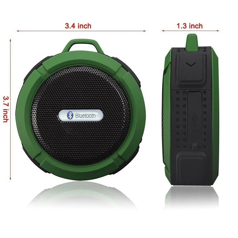 Bluetooth Speaker Big Suction Cup Bluetooth Stereo Outdoor Sports Mini TF Subwoofer Portable Waterproof Loudspeaker Soundbar