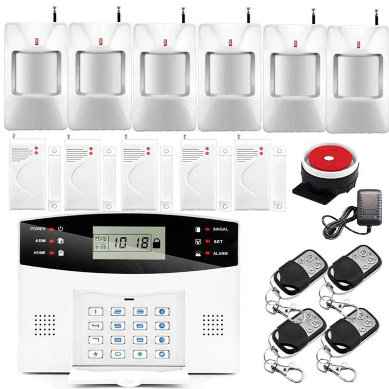 Wireless smart LCD Display gsm wifi home alarm system digital Security Burglar House GSM ALARM SYSTEM Auto Dialer