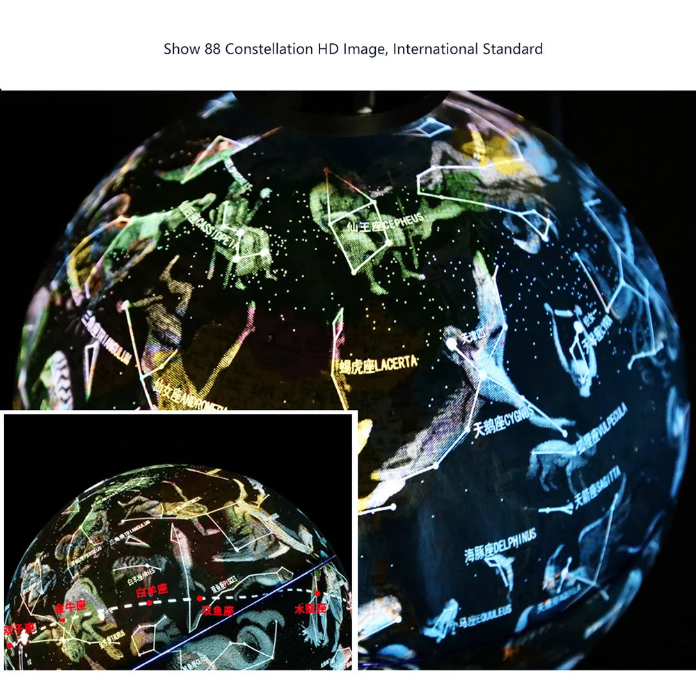 High-tech 8 Inch Magnetic Levitation Globe With LED Light Electronic Floating Globe for Child Home Bedroom decor Christmas gifts