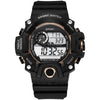 Men's Watch Fashion Sports Electronic Wristwatch Large dial Multifunctional Waterproof Luminous Alarm Kids Male's Military Watch