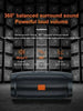 Lenovo Bluetooth Speaker Dual Speaker Stereo TF USB Playback FM Voice Broadcasting Subwoofer Outdoor Wireless Portable Speakers