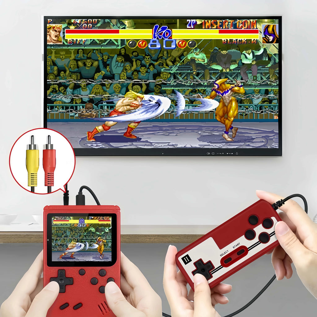 3.0 Inch Retro Game Console with 400 Built-in Games, Portable Handheld Mini Gaming Device, Christmas Gift for Kids & Adults