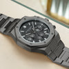 SAPPHERO Men's Watch Waterproof watch Chronograph function Date Glowing Hands Stainless Steel Watch Business  Watch For Men Gift