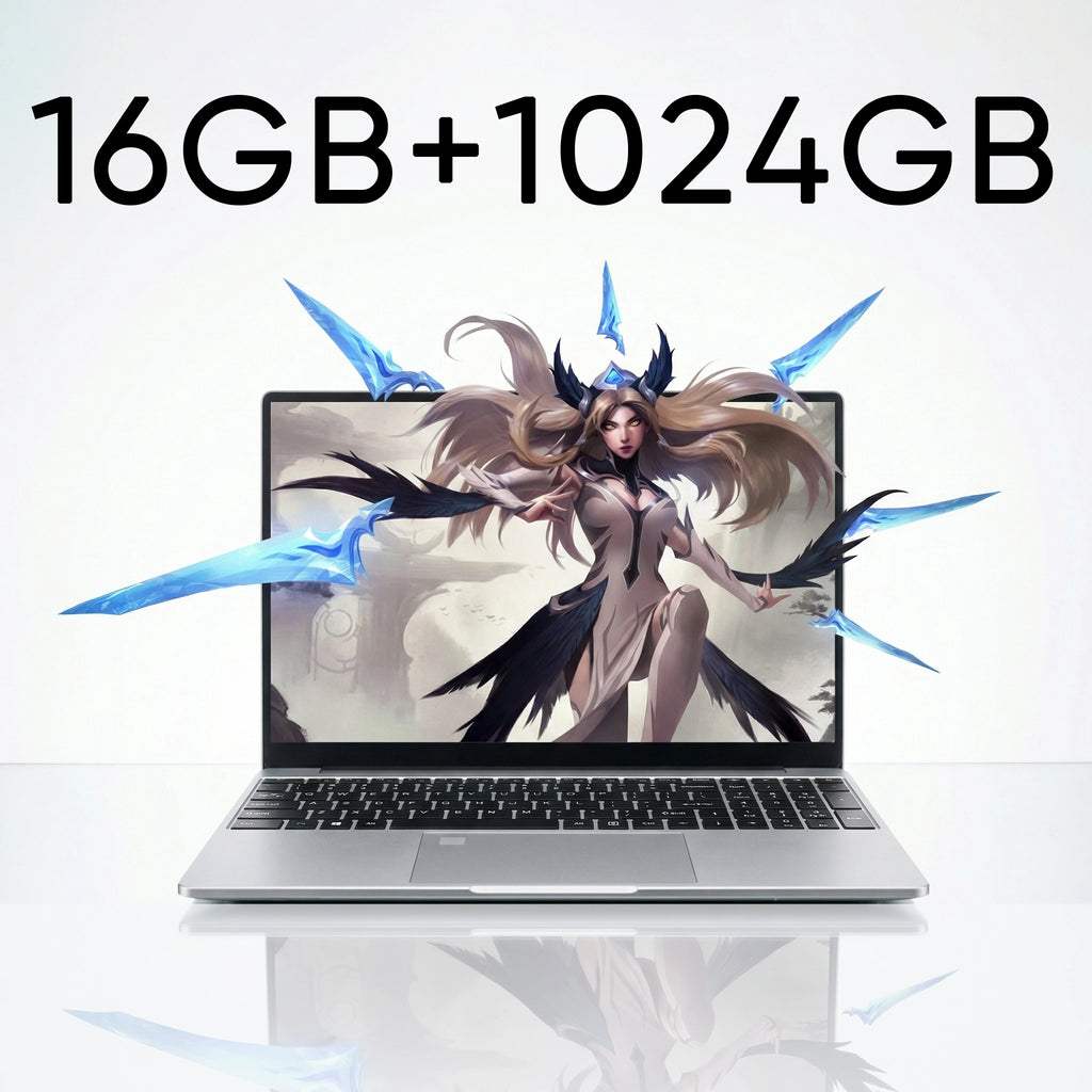 New Ultra Slim 15.6 Inch Laptop Intel Core I3-6100U 32GB RAM 2TB SSD 1920*1080 FHD Display Windows 11 Pro Office Study Computer