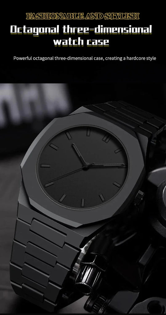 New Trend Fashion Men Watch Business Men Quartz Watch Classic Waterproof Round Watches Art Arabic Digital Dial Men's Clock