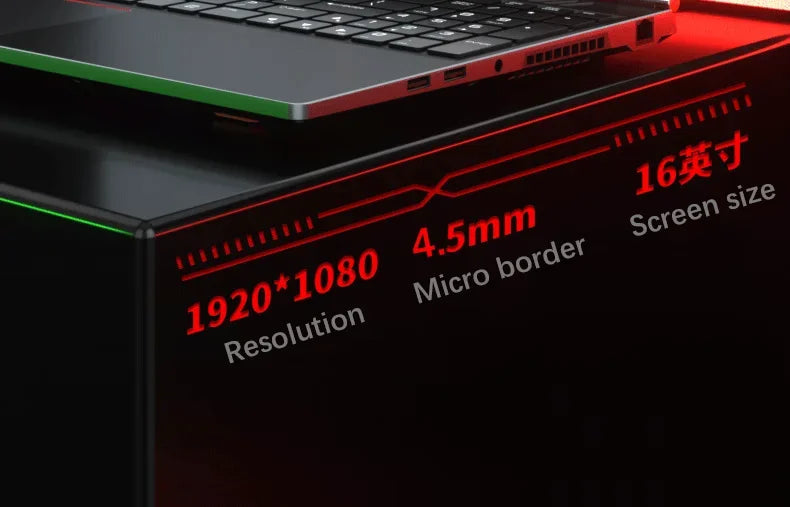 16.1-inch HD Ultra Slim Gaming Laptop, RTX 4050 6G, Intel Core I9/i5 CPU, Win11 Pro, Dual DDR5 & Dual M.2 Storage Expansion Thin