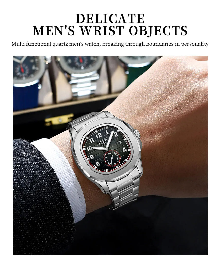 NIBOSI New Arrival Sport Watch Men Casual Silicone Quartz Watch montre homme saat erkek kol saati reloj para hombre de lujo часы