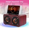 Bluetooth Speaker Retro Wooden Wireless Bluetooth Speaker Portable Music Player for Mobile Phone PC