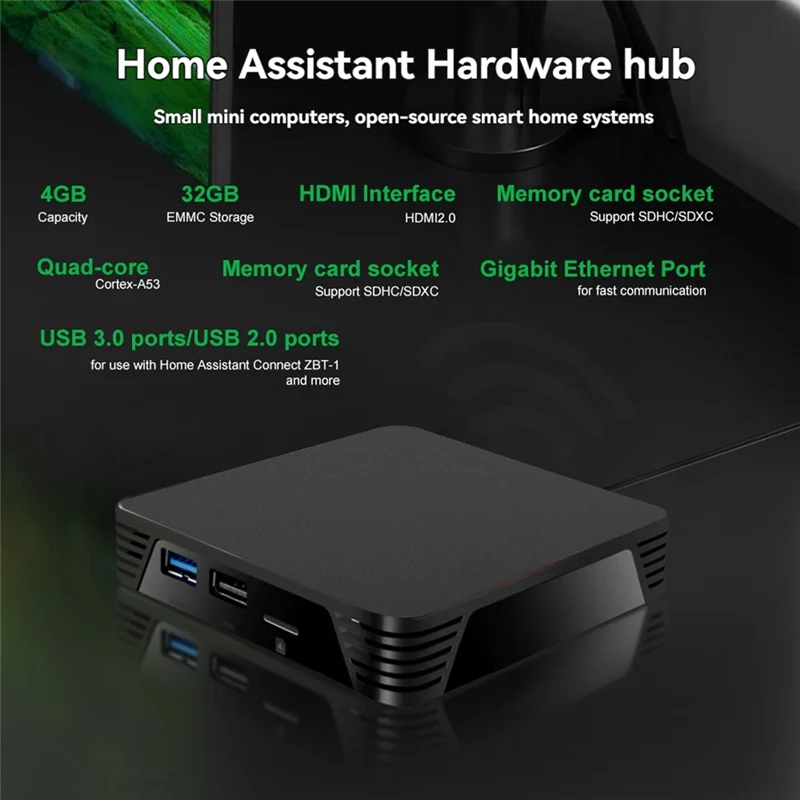 A73E-Quad-Core Cortex-A53 Smart For Home Gateway 4G+ 32G USB 3.0/2.0 Supports Zigbee2mqtt ZHA Ideal For Home Automation Device