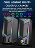 Bluetooth RGB computer speaker, desktop computer speaker, laptop speaker, desktop stereo speaker, USB powered, with LED ambient