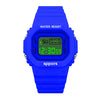 YIKAZE Sports Watch Boys Girls Student LED Electronic Watch Colorful Men Women Square Digital Watches Waterproof Rubber Clock