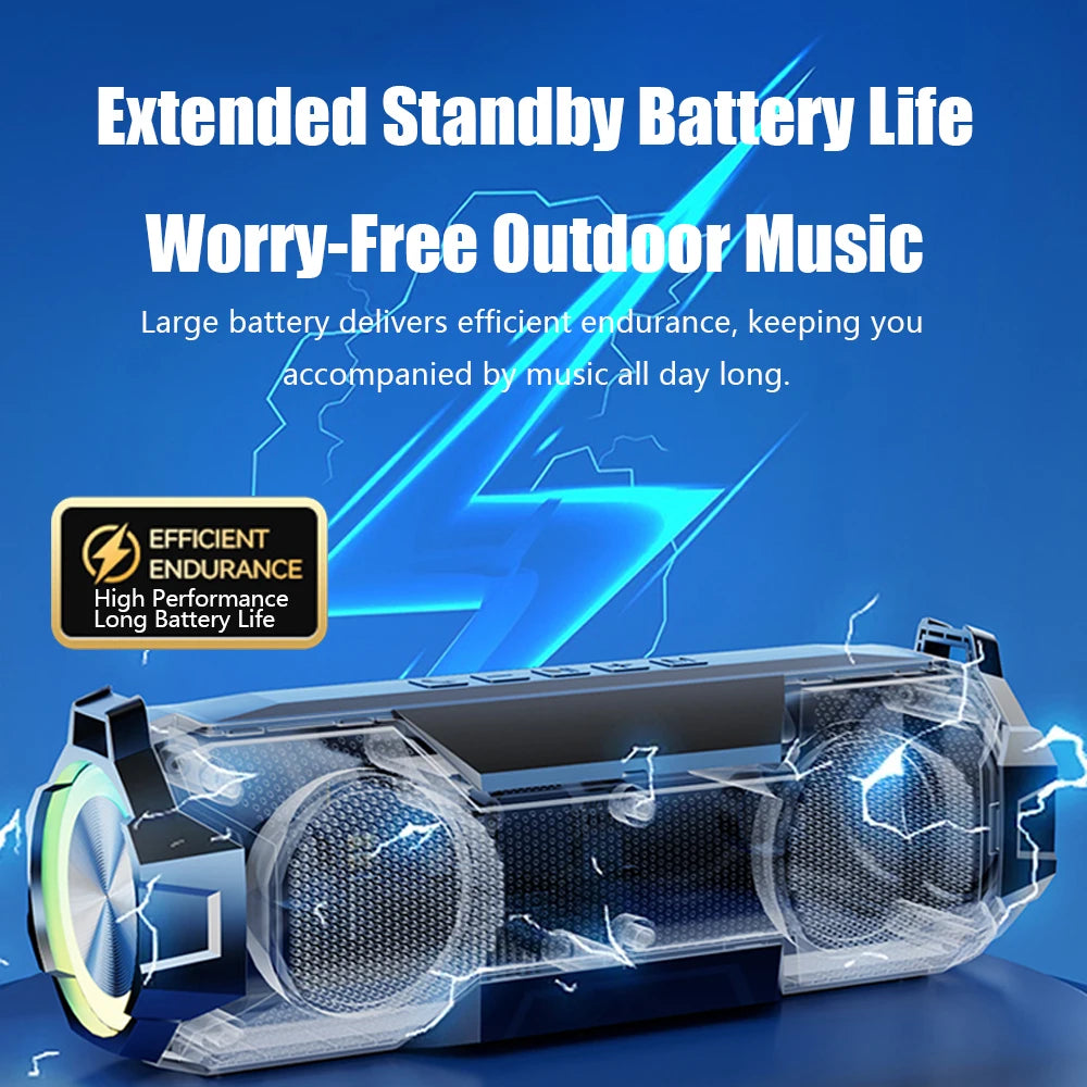 CLAISON Bluetooth 5.3 Speaker | Hi-Fi Deep Bass Waterproof & Long Battery Portable Outdoor Speaker