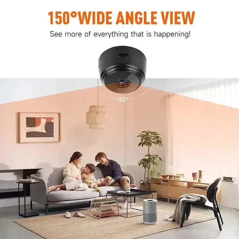 Smart Home Safety Wireless Security A9 HD Wifi Monitor Surveillance Cameras with Sensor Camcorder Web Video for Remote Access