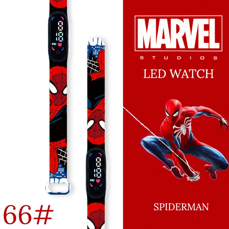 New Spiderman Kid's Watches Men Sport Wristband Bracelet Waterproof Children Digital Watch Boys LED Clock relogio montre