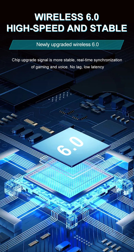 GT808 Gaming Earphones are lightweight and cool wireless stereo gaming headphones suitable for laptops and desktops