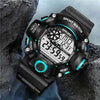 Men's Watch Fashion Sports Electronic Wristwatch Large dial Multifunctional Waterproof Luminous Alarm Kids Male's Military Watch
