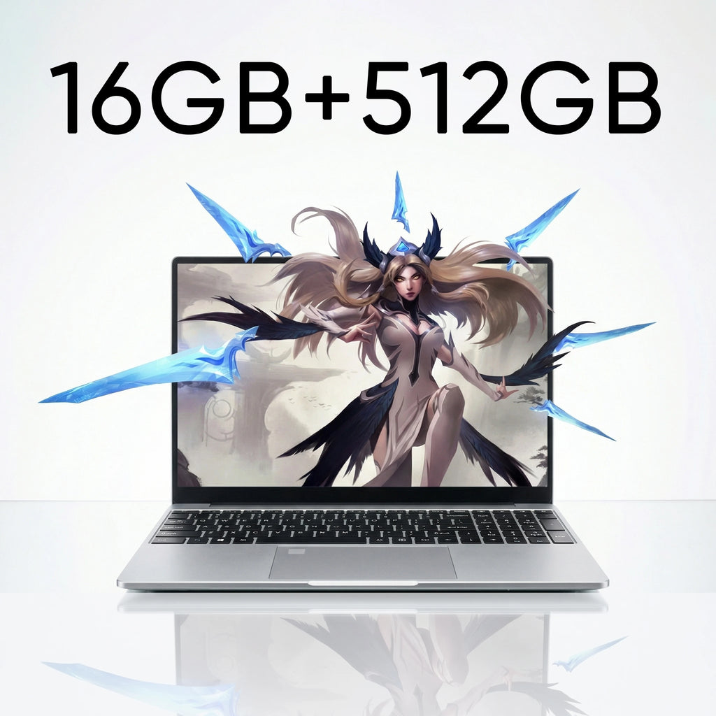 New Ultra Slim 15.6 Inch Laptop Intel Core I3-6100U 32GB RAM 2TB SSD 1920*1080 FHD Display Windows 11 Pro Office Study Computer