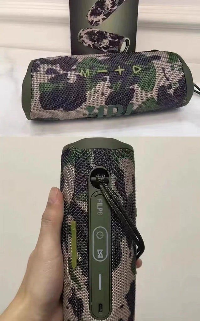 Portable Bluetooth Speaker Outdoor Multifunctional IPX6 Waterproof Subwoofer Wireless Home Theater Dual Speaker TWS Sound System
