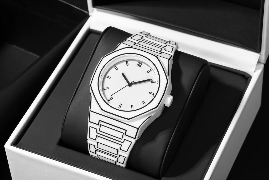 Lightweight Polycarbonate case high tech black men's watch classic simple silicone strap men's quartz watch fashion style clock