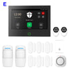 7 inch 4G & WiFi Home Alarm Host System Wireless GSM Big Screen Touch Panel Tuya Smart Security Protection Kit Remote Control