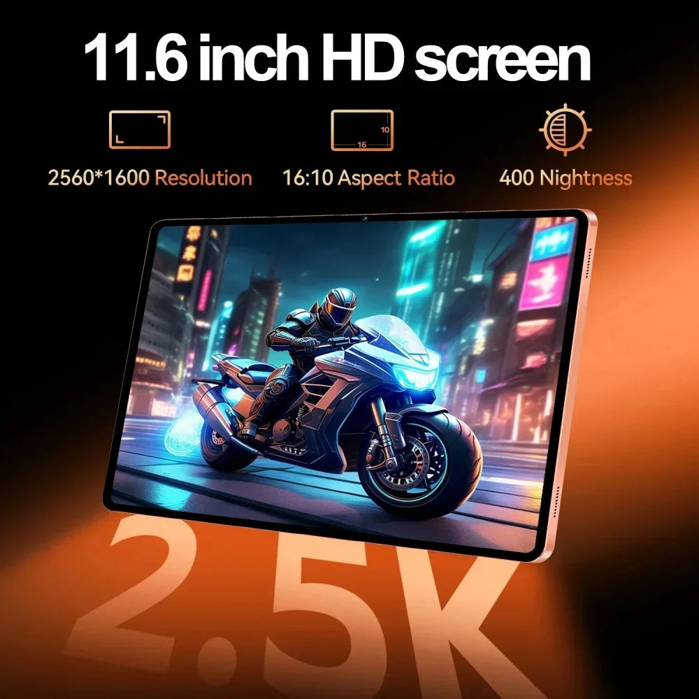 2026 IPad 17 Pro Max Tablet PC 11 Inch Face Recognition 24GB 2TB Android16 Snapdrago 8gen3 5G Dual SIM Call WIFI 20000mAh Tablet