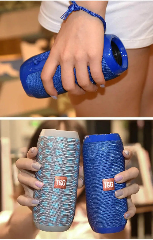 Portable Bluetooth Speaker, Wireless TWS Pairing IPX5Waterproof 1200mAh Battery TF FM Radio with Stereo Bass for Outdoor Use