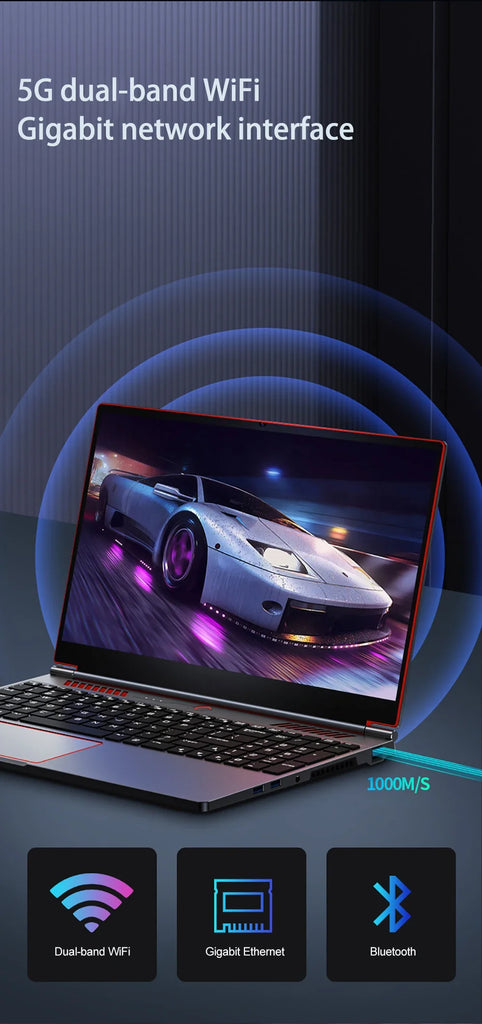 High-Performance 16.1" Gaming Laptop Powered by Intel Core I9-13900H/i9-10885H, 6GB Dedicated Graphics, Windows 11, Fully Upgr
