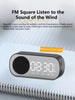 Bluetooth speaker, mirror-faced clock alarm clock smart speaker, bass-heavy FM card insertable small speaker