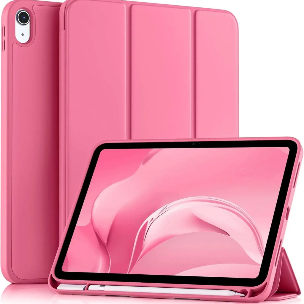 Customized thickened iPad 10th and 11th protective case with pen slot, automatically goes into sleep mode and is shockproof.