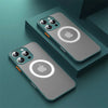 Luxury Armor Matte For Magsafe Magnetic Wireless Charging Case For iPhone 17 16 15 14 13 12 11Pro Max Mini Plus Shockproof Cover