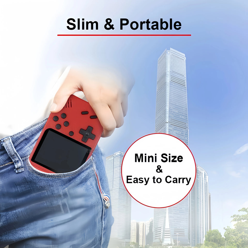 3.0 Inch Retro Game Console with 400 Built-in Games, Portable Handheld Mini Gaming Device, Christmas Gift for Kids & Adults