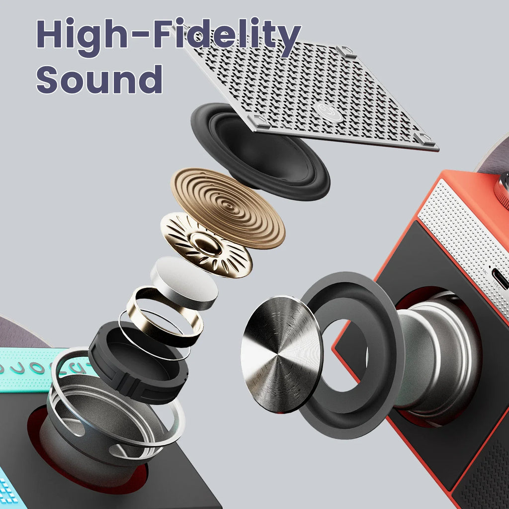 Portable Bluetooth Speaker Rechargeable Wireless Speaker with Deep Bass Support TF Card USB Drive Home Decor for Party Outdoor