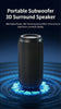 Bluetooth Speaker Bass Powerful Portable Long Battery Life Wireless Subwoofer Outdoor Gathering Camp Sound Box Supports TF USB