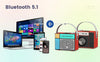Portable Bluetooth Speaker Rechargeable Wireless Speaker with Deep Bass Support TF Card USB Drive Home Decor for Party Outdoor
