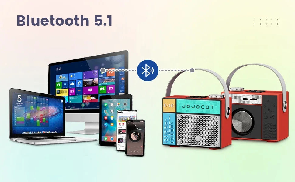 Portable Bluetooth Speaker Rechargeable Wireless Speaker with Deep Bass Support TF Card USB Drive Home Decor for Party Outdoor