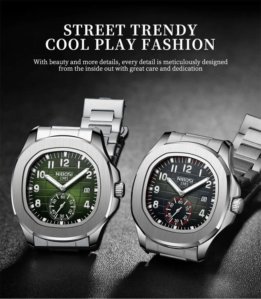 NIBOSI New Arrival Sport Watch Men Casual Silicone Quartz Watch montre homme saat erkek kol saati reloj para hombre de lujo часы