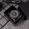 Lightweight Polycarbonate case high tech black men's watch classic simple silicone strap men's quartz watch fashion style clock
