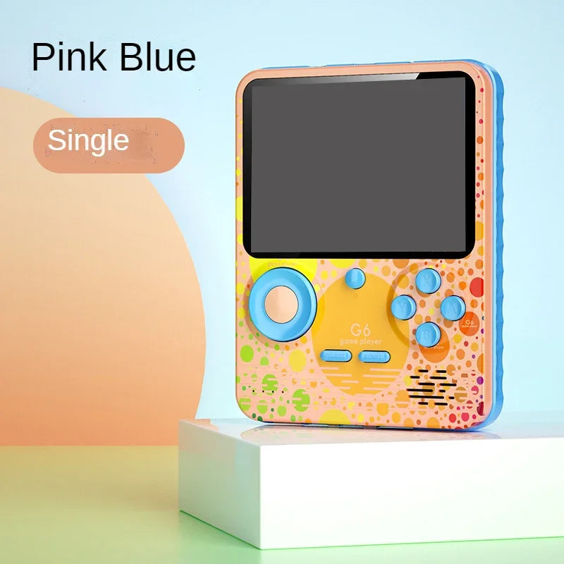 G6 Game Console 3.5 Inch Screen Handheld Portable Support 2 Players Video Gaming Machine for Kids