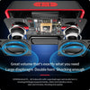 Portable Bluetooth Speaker Wireless Dual Horn Speakers Stereo Loudspeaker with FM Mode Hifi Sound IPX5 Waterproof Outdoor