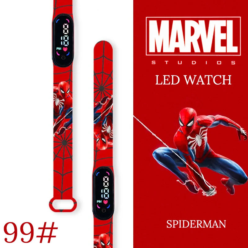 New Spiderman Kid's Watches Men Sport Wristband Bracelet Waterproof Children Digital Watch Boys LED Clock relogio montre