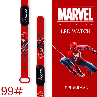 New Spiderman Kid's Watches Men Sport Wristband Bracelet Waterproof Children Digital Watch Boys LED Clock relogio montre